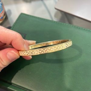 Coach gold bangle